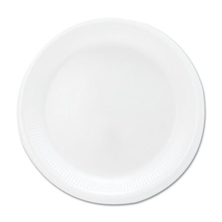 Dart Mediumweight Foam Dinnerware, Plates, 6in Dia, White, 125PK 6PWQRPK